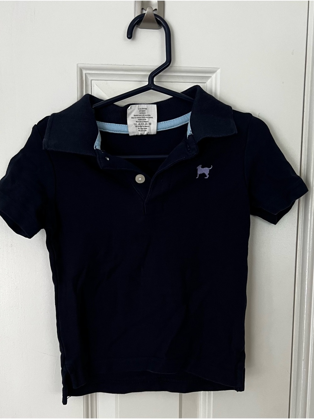Crazy 8 Navy Polo with Light‎ Blue Trim